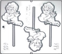 713 Erectile Cupid Lollipop Chocolate Candy Mold