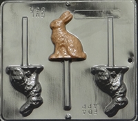 850 Bunny Lollipop Chocolate Candy Mold