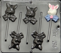 853 Girl Bunny Pop Lollipop Chocolate Candy Mold