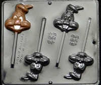 862 Bunny Pop Lollipop Chocolate Candy Mold