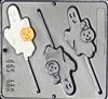 911 Ghost Lollipop Chocolate Candy Mold