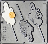 911 Ghost Lollipop Chocolate Candy Mold