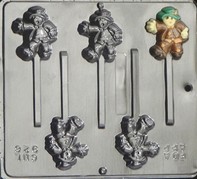 926 Scarecrow Pop Lollipop Chocolate Candy Mold