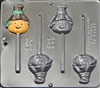 949 Scarecrow Face Pop Lollipop Chocolate Candy Mold