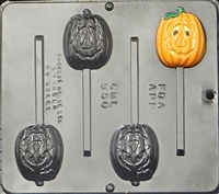 950 Pumpkin Pops Lollipop Chocolate Candy Mold