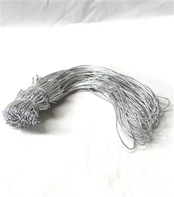 BE-04Q Silver Metallic Stretch Loop 10" Quantity 1000