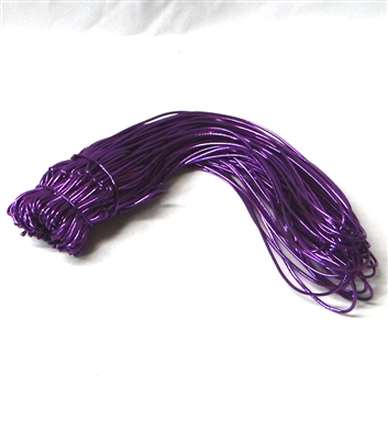 BE-18Q Purple Metallic Stretch Loop 8" Quantity 1000