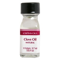 LO-27-12 Clove Leaf Oil, Natural. Qty 12 Dram bottles
