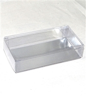 OB-SI24 OREO Cookie 2 Piece Clear Favor Boxes w/ Cardboard Silver Insert Qty 24