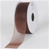 R-18 Chocolate sheer organza ribbon. 5/8" x 25yds.