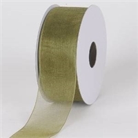 R-21 Moss sheer organza ribbon. 5/8" x 25yds.