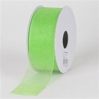 R-29 Lime Green.  Sheer Organza ribbon. 5/8" x 25yds.