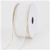 R-40 White w/Gold edge. Sheer organza ribbon. 5/8" x 25yds.