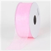 RO-02 Pink sheer organza ribbon 1 1/2" x 100yds