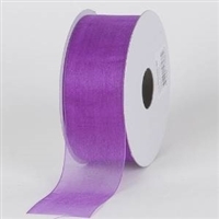 RO-09 Purple sheer organza ribbon 1 1/2" x 100yds