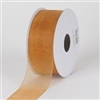 RO-15-25 Old Gold sheer organza ribbon. 1 1/2" x 25yds