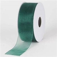 RO-59-25 Hunter Green sheer organza ribbon 1 1/2" x 25yds