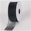 RO-90 Black sheer organza ribbon 1 1/2" x 100yds