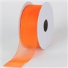 RO-95-25 Orange sheer organza ribbon. 1 1/2" x 25yds