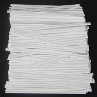 TP-05 White paper twist tie. 3 1/2" Length Quantity 2,000