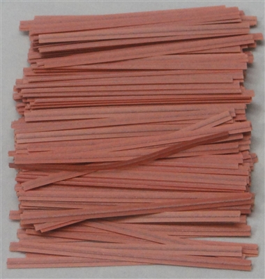 TP-12-500 Pink paper twist tie. 3 1/2" Length Quantity 500