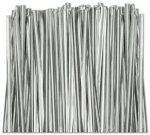 TT-02-500 Metallic Silver twist tie. 3 1/2" Length Quantity 500 