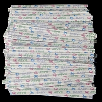 TTP-08-100 Baby Print paper twist tie. 3 1/2" Length Quantity 100