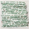 TTP-14 Printed Paper "Happy Holidays" twist tie. 3 1/2" Length Quantity 2000