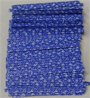 TTP-15 Printed Paper Snowflakes on blue twist tie. 3 1/2" Length Quantity 2000