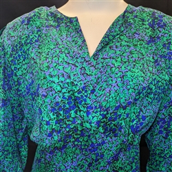 Nora Noh 1980's Women's Vintage Silk Dress