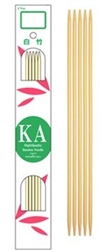 KA Bamboo Double Points 6"