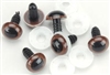 Animal Eyes Shank 18 mm  Brown