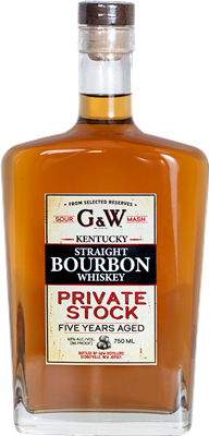 G&W Private Stock 5 Year Old Bourbon (750ml)