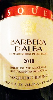 Pasquero Barbera D'Alba 2019 (Piedmont, Italy) (750ml)