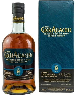 GlenAllachie 8 Years Aged Speyside Single Malt Scotch Whiskey (750ml)