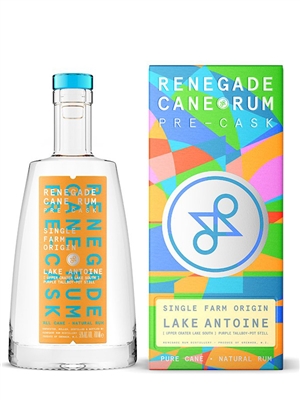 Renegade Rum Pre-Cask Single Farm Origin Lake Antoine Upper Crater Lake South Purple Tallboy Pot Still Cane Rum (750ml)