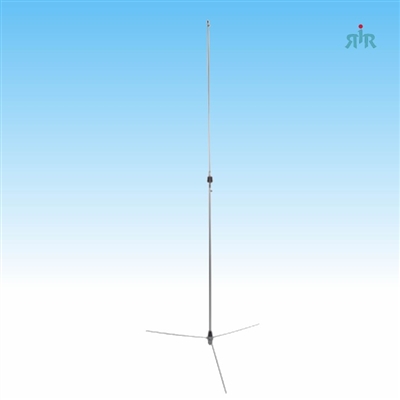 Base Antenna VHF Tunable 136-174 MHz, 5/8 over 5/8 Wave, 6 db Gain, Aluminum, 200 Watts Rating