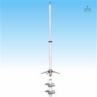 Base Antenna VHF 144-174 MHz, 7.8 dBd Gain, Tunable, 200 Watts Power Rating. TRAM 1491