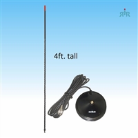 4BHC CB Antenna 26-28 MHz with 5 inch Magnet Mount