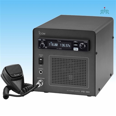 ICOM A220B Base Air Band Radio with Power Supply and Cabinet