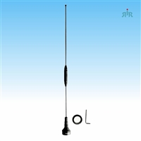 Antenna Dual Band Mobile VHF UHF, 140-170 MHz Unity Gain, 430-470 MHz 2.5 dBd Gain. NMO Mounting. BROWNING BR-179
