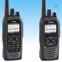 Icom F7010, F7020, F7040 P25 Conventional radios for VHF, UHF, 700/800MHz with GPS, Bluetooth