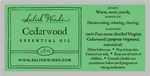 Virginia Cedarwood essential oil  .5 oz