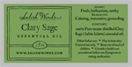 Clary Sage Essential Oil .5 oz