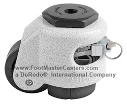 GDR-60S 2" Ratcheting Leveling M12 Stem Caster, Foot Master