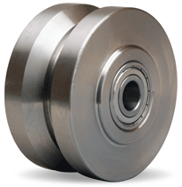 4"x 2"  Solid Stainless Steel V Groove Wheel