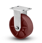 Heavy Duty Rigid Caster with a 10 x 3" Ductile Steel wheel