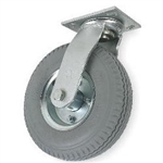 Caster Air Filled Gray Pneumatic 10"x 3" Wheel, Swivel