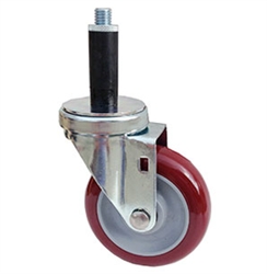 Light Duty Medium Duty 3"x 1.25" Swivel Expandable Adapter Stem Caster high performance Polyurethane Wheel