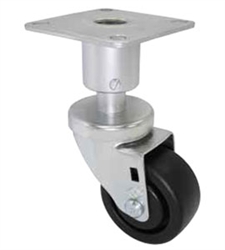 3" Adjustable Height Caster, food industry caster casters